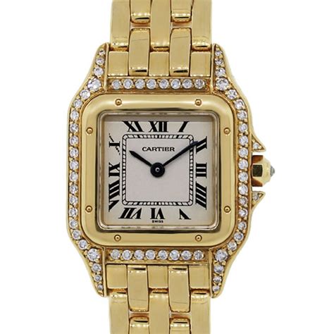 cartier watch womens gold|cartier gold watch with diamonds.